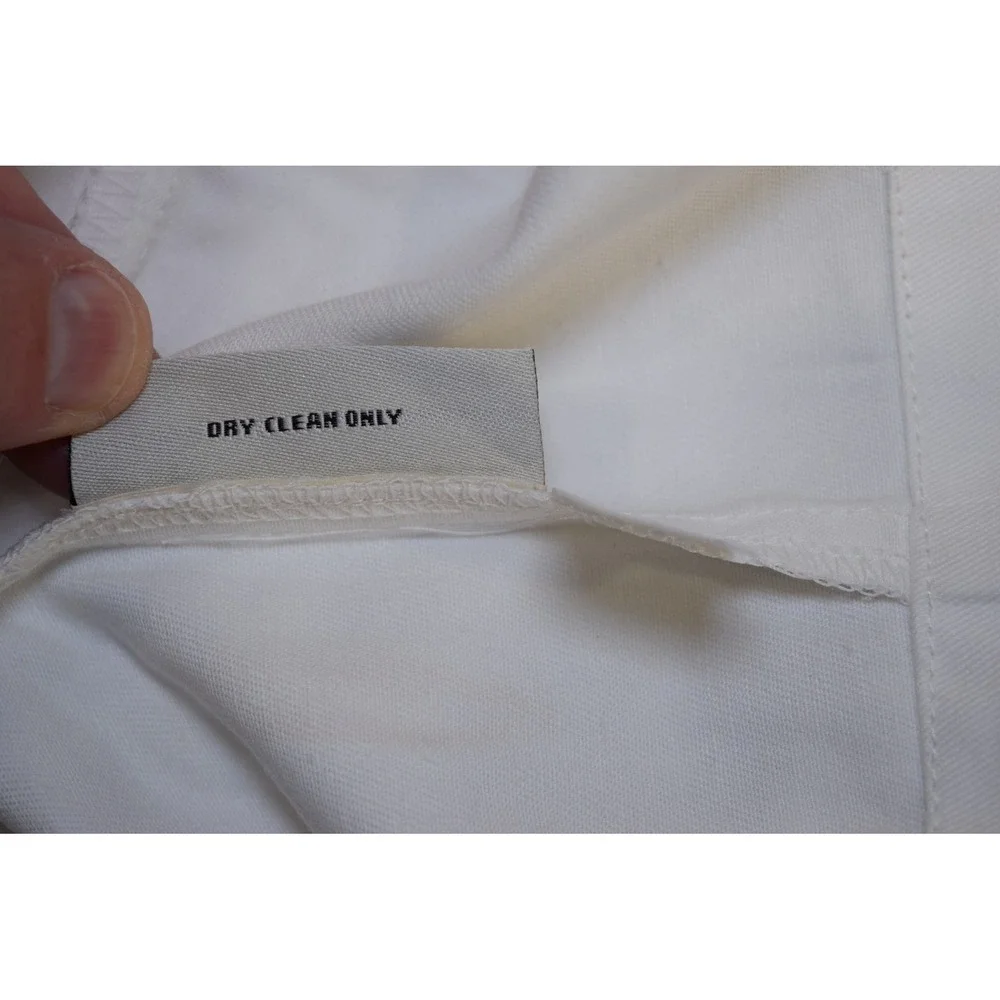 Pottery Barn White 100% Cotton DINING Chair Slipcover with Side Ties